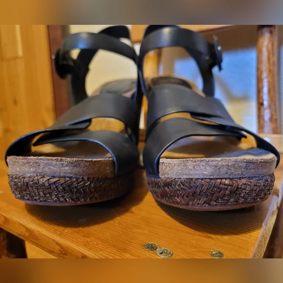 Sofft Casidy Black Wedge Sandal, Size 9.5 - Picture 4 of 8